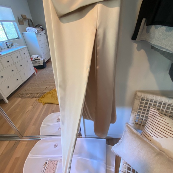 Champagne Gold 2-Piece Dress - Picture 9 of 9